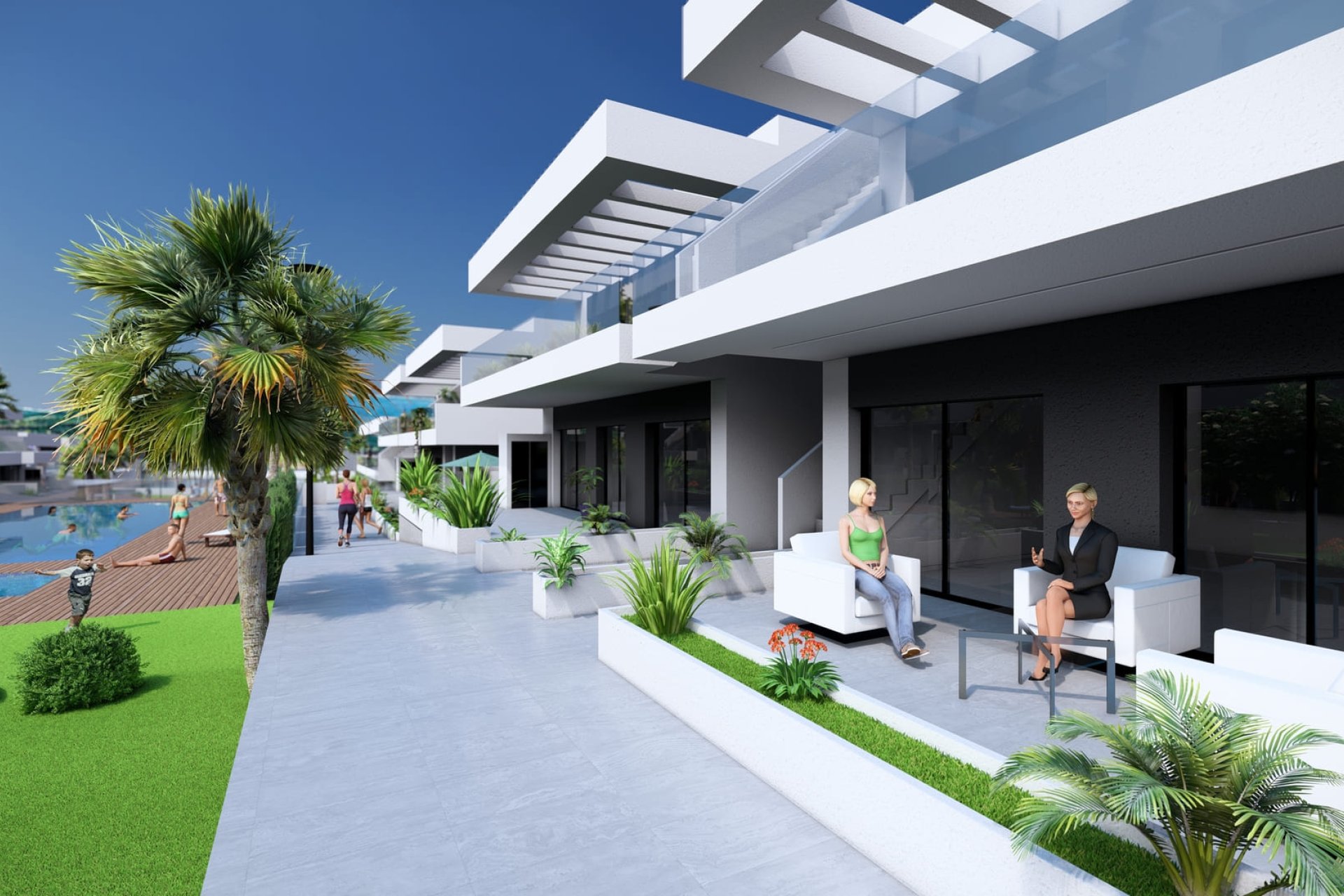 Nouvelle construction - bungalow à l’étage -
Algorfa