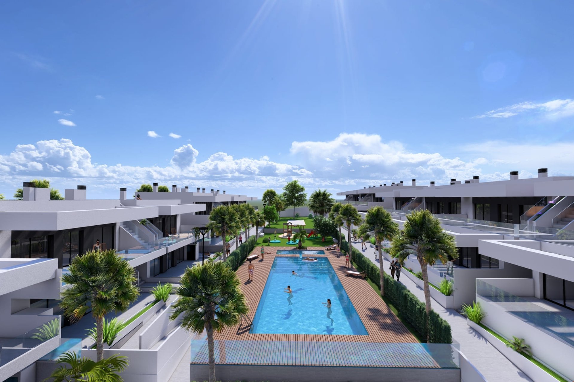Nouvelle construction - bungalow à l’étage -
Algorfa