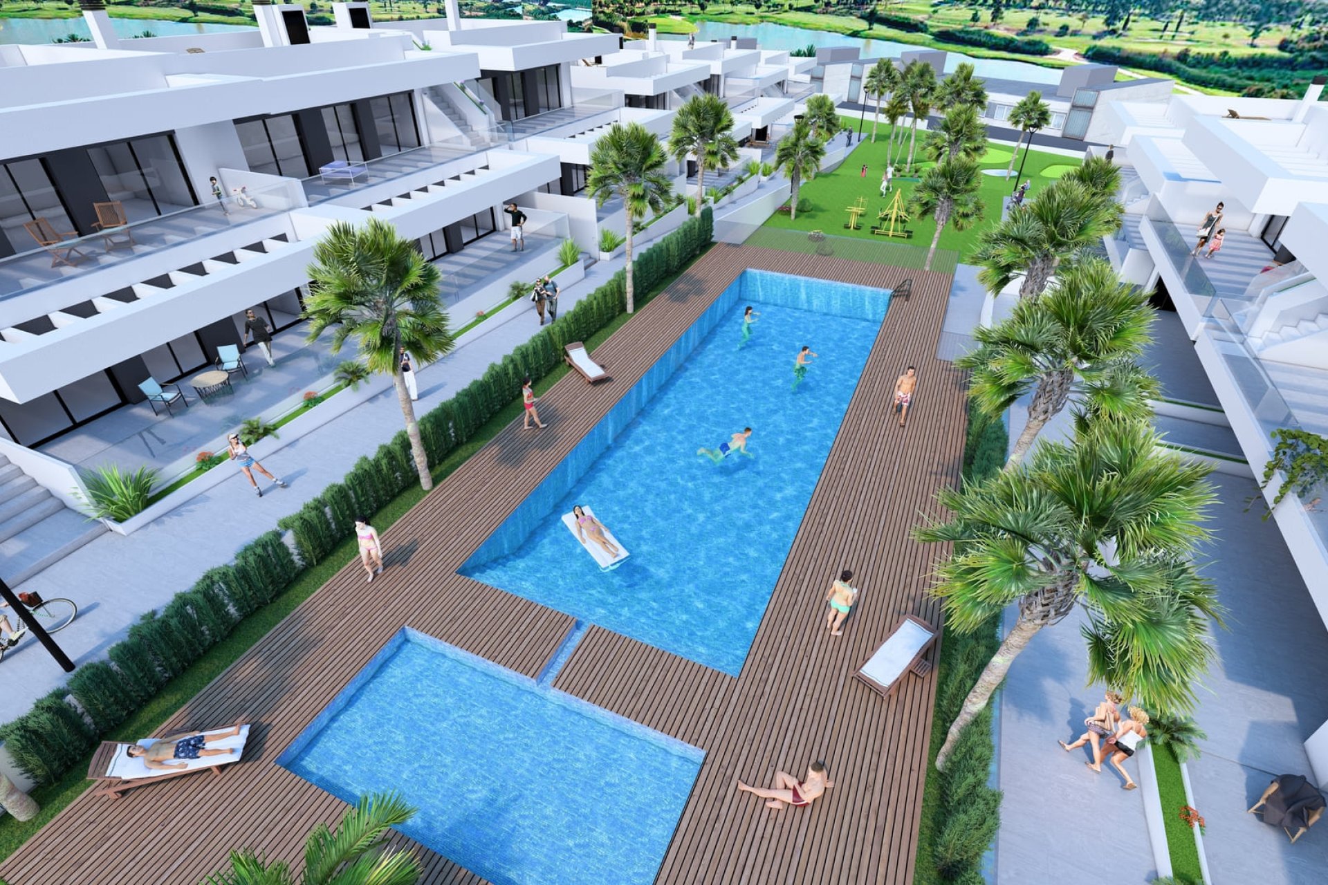 Nouvelle construction - bungalow à l’étage -
Algorfa