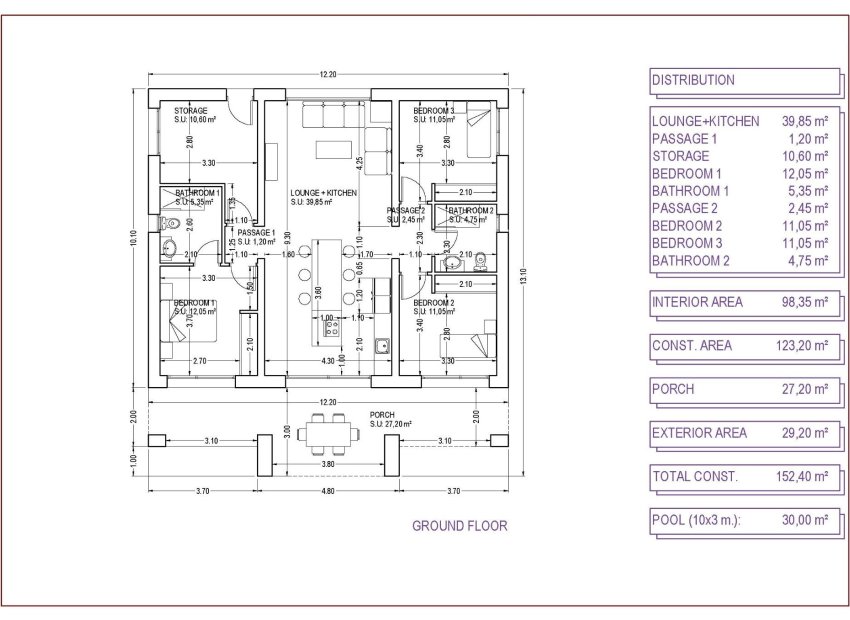 Nouvelle construction - Détaché / Villa -
Pinoso - Lel