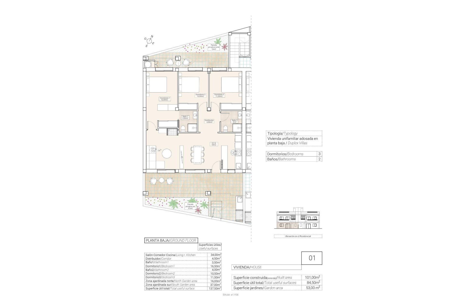 Nouvelle construction - Maison individuelle -
Hondón de las Nieves - Canalosa