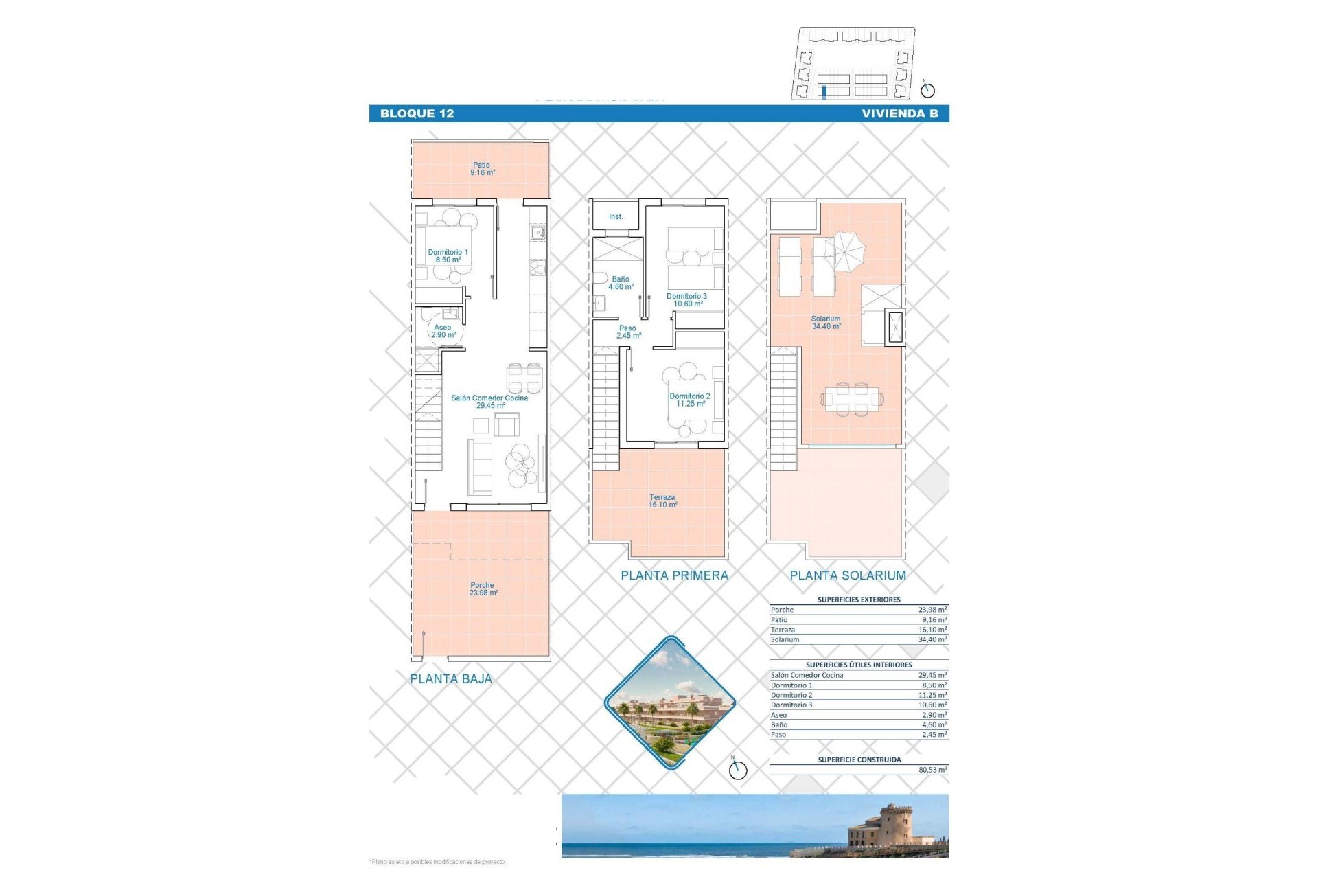 Nouvelle construction - Mitoyenne -
Pilar de la Horadada - Lo Monte