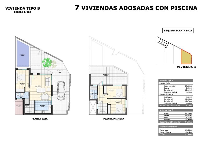 Nouvelle construction - Mitoyenne -
Pilar de la Horadada - pueblo