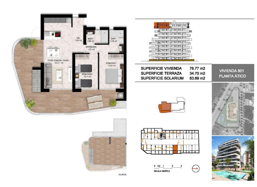 Nouvelle construction - Penthouse -
Guardamar del Segura - Puerto