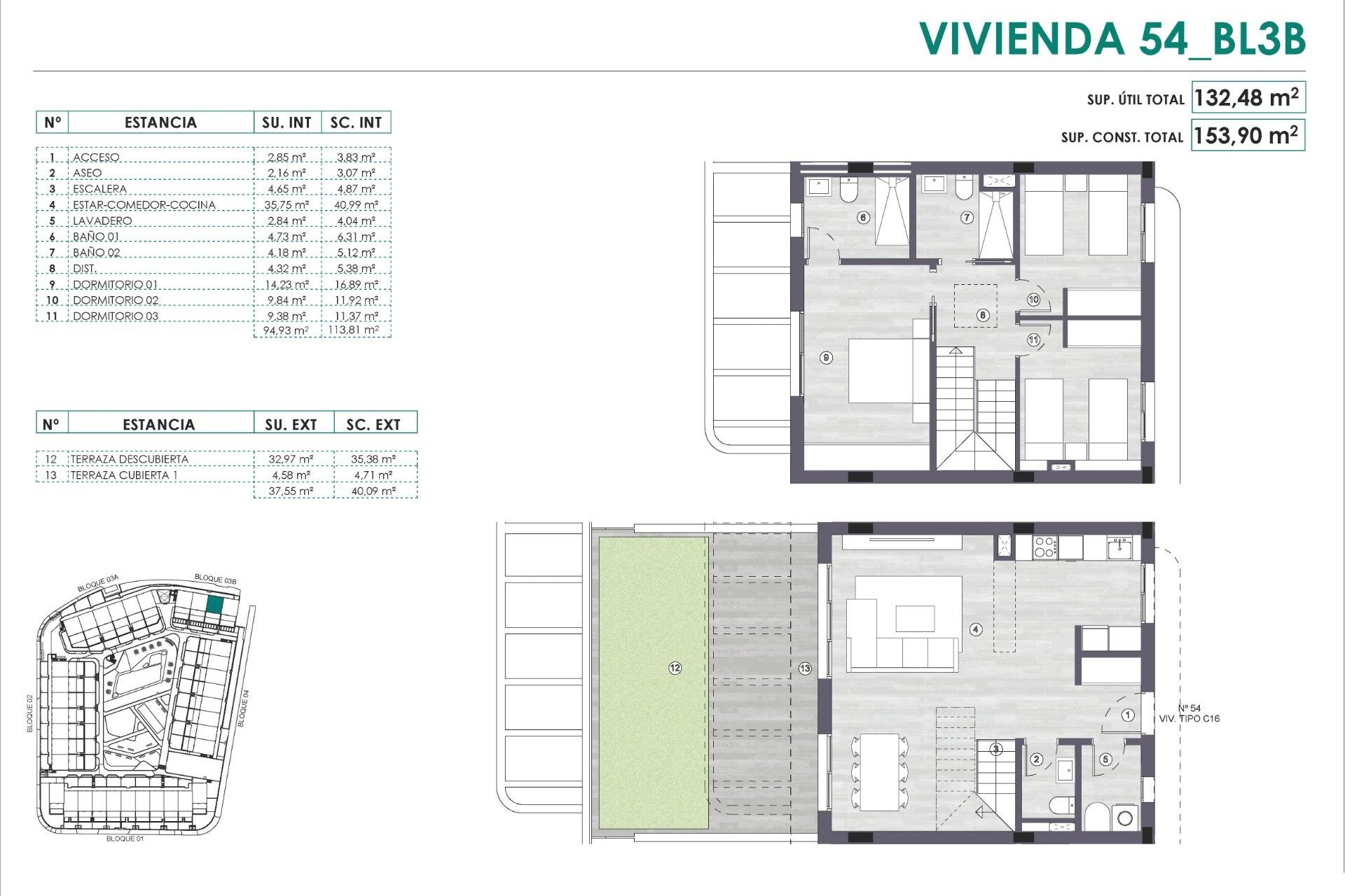 Nouvelle construction - Penthouse -
Monforte del Cid - Alenda Golf