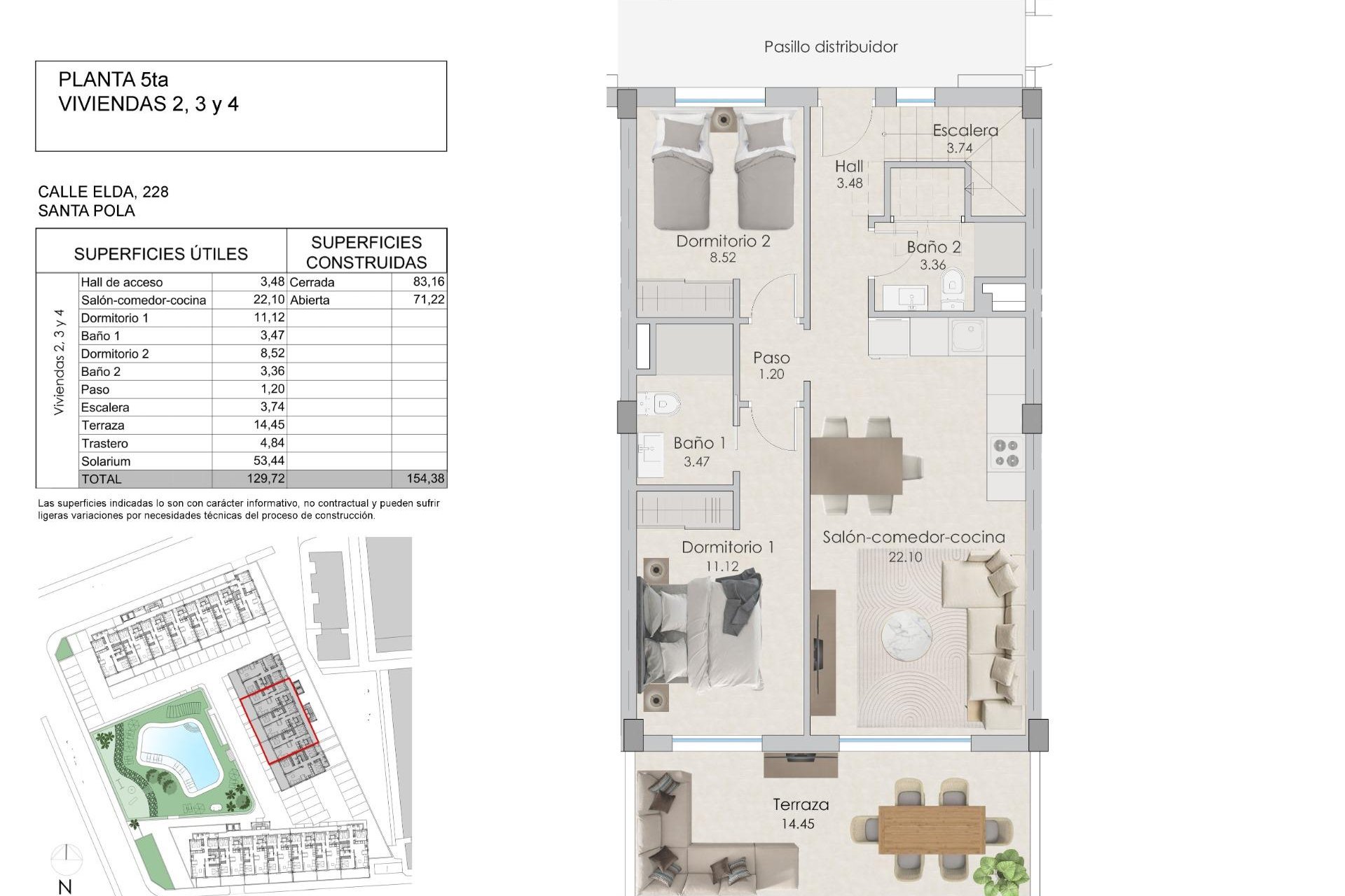 Nouvelle construction - Penthouse -
Santa Pola - Playa Tamarit