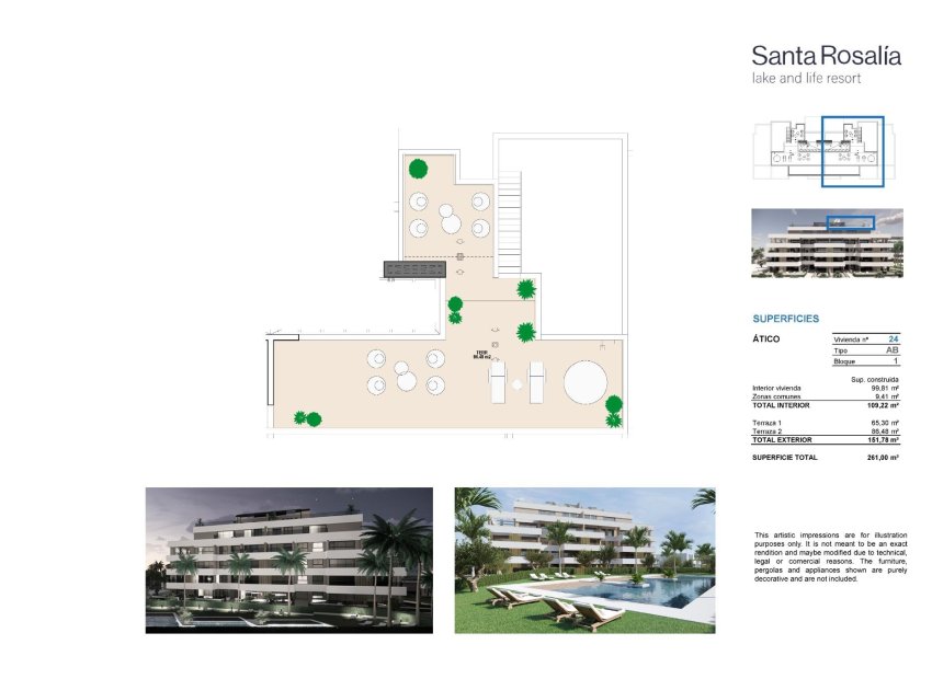 Nouvelle construction - Penthouse -
Torre Pacheco - Santa Rosalía