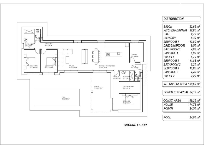 Nouvelle construction - Villa -
Pinoso - Campo