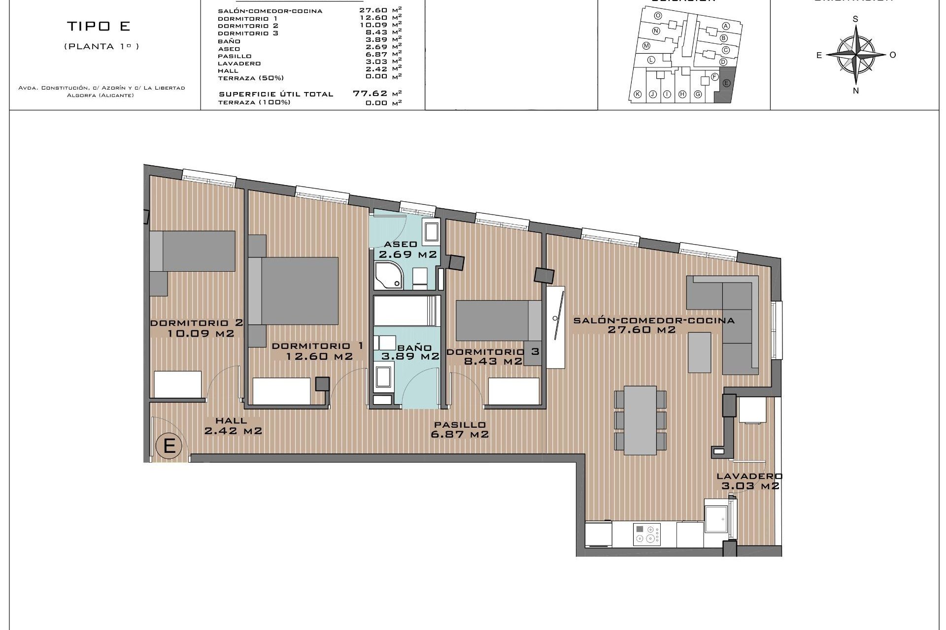 Obra nueva - Apartamento -
Algorfa - Pueblo