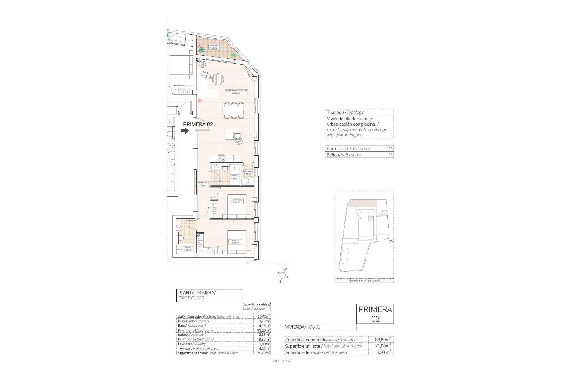 Obra nueva - Apartamento -
Hondón de las Nieves - Pueblo