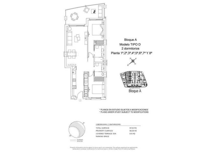 Obra nueva - Apartamento -
La Manga del Mar Menor - 1ª Linea Del Mar Mediterraneo