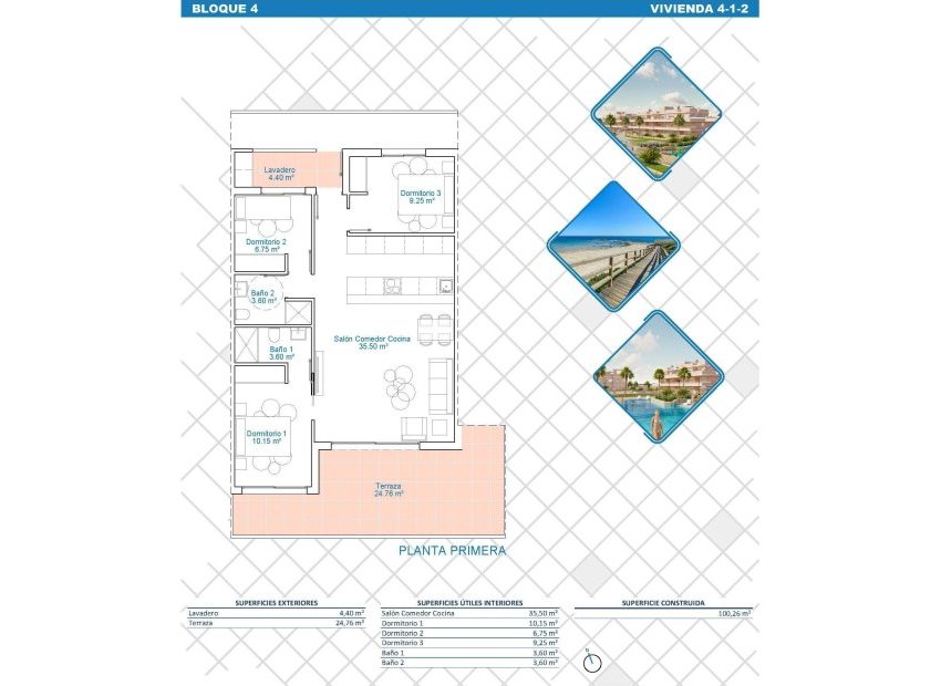 Obra nueva - Apartamento -
Pilar de la Horadada - Lo Monte