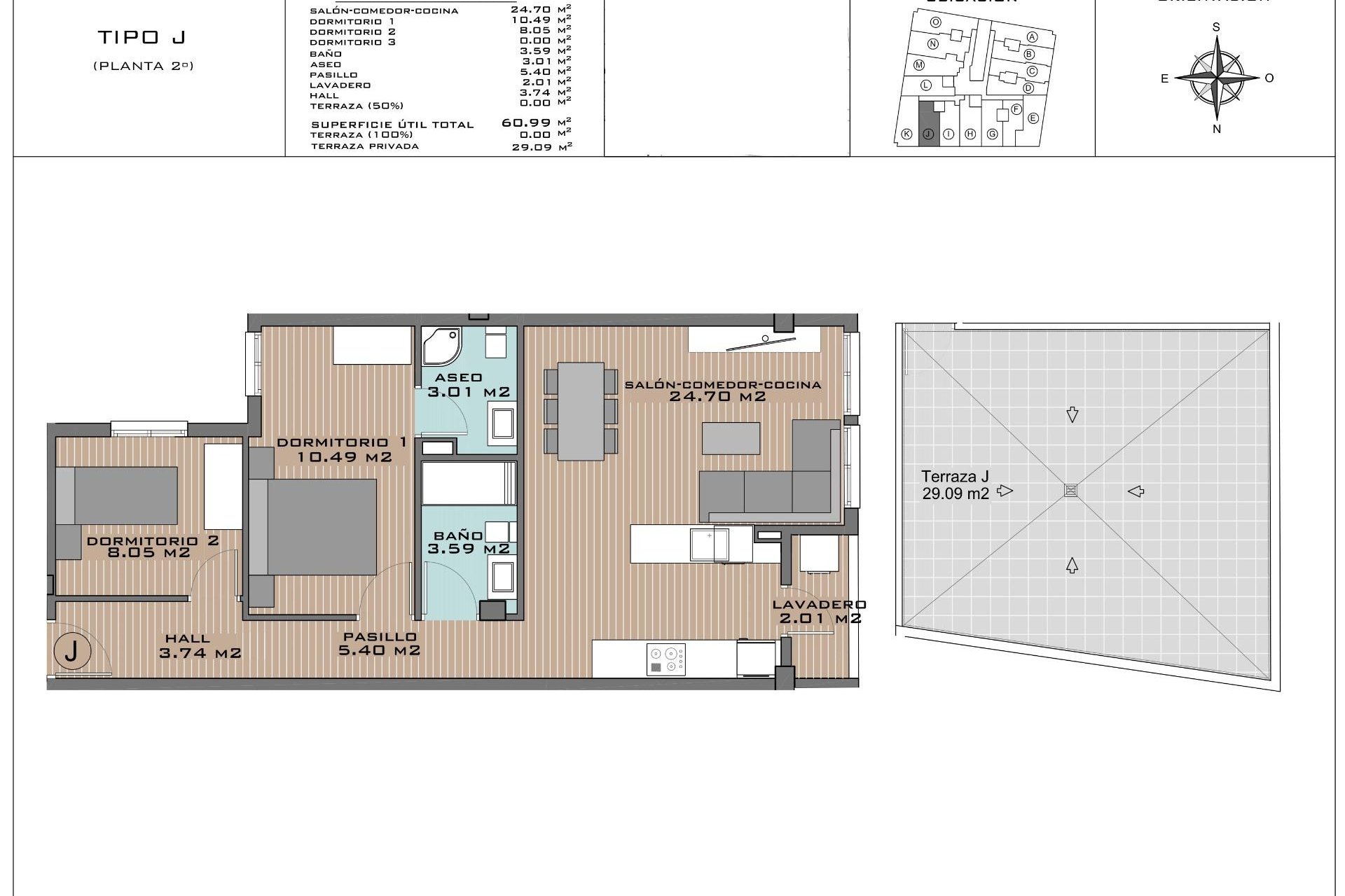 Obra nueva - Ático -
Algorfa - Pueblo