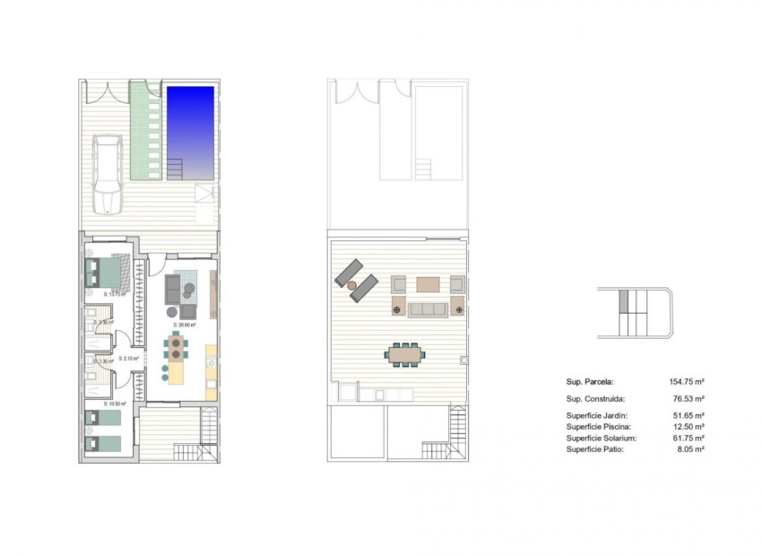 Obra nueva - Casa adosada -
San Javier - Parque del doce