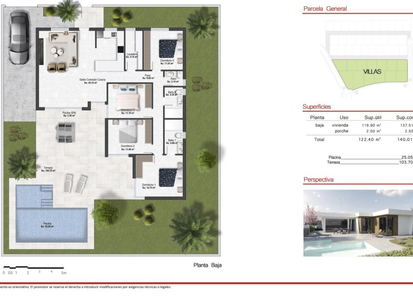 Obra nueva - Independiente / Villa -
Banos y Mendigo - Altaona Golf