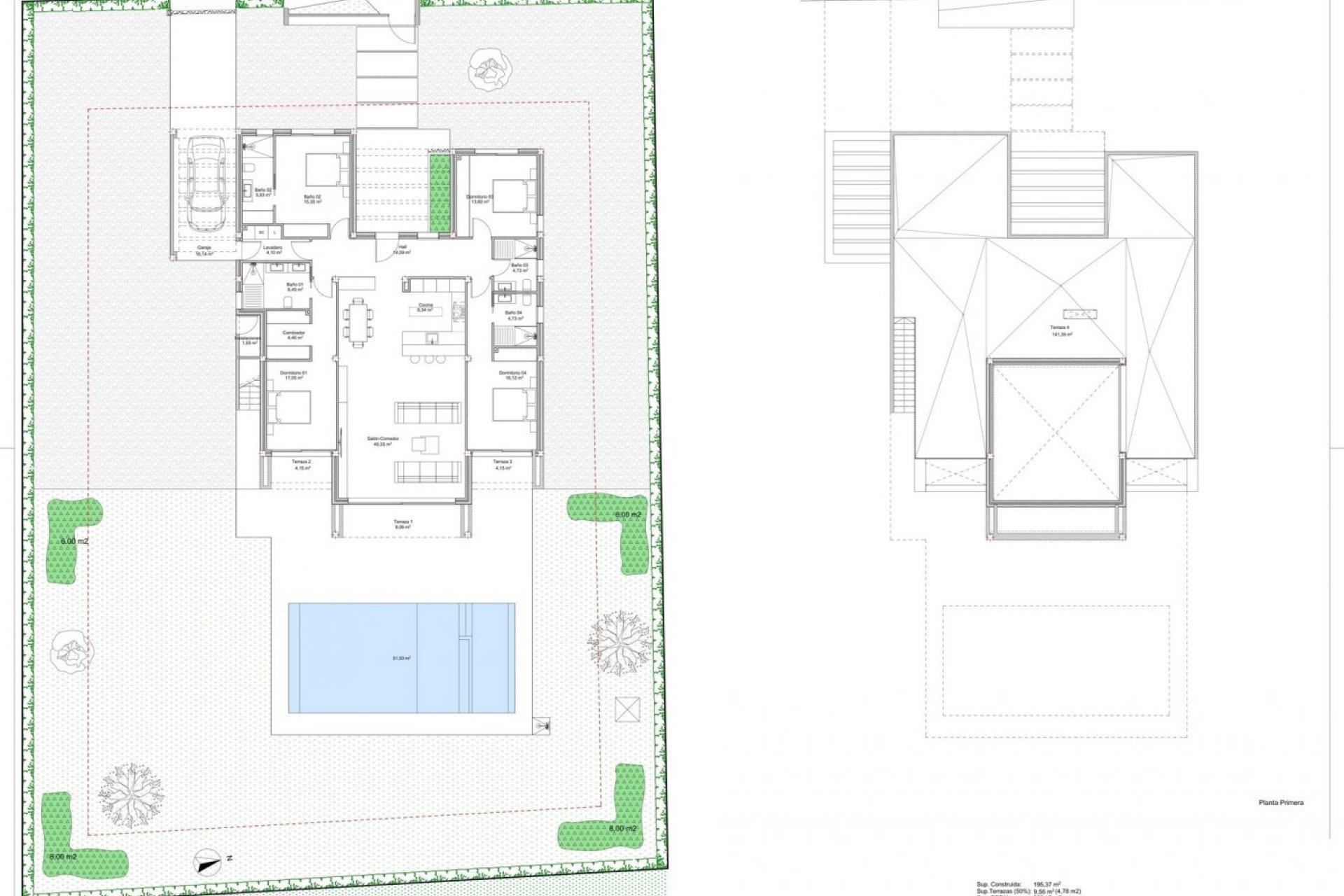 Obra nueva - Independiente / Villa -
Banos y Mendigo - Altaona Golf