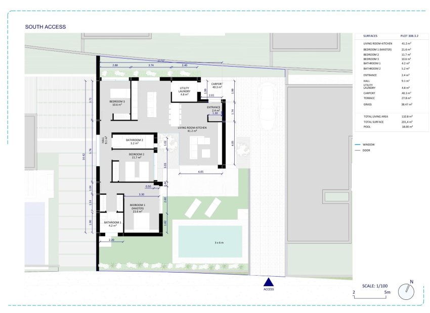 Obra nueva - Independiente / Villa -
Banos y Mendigo - Altaona Golf