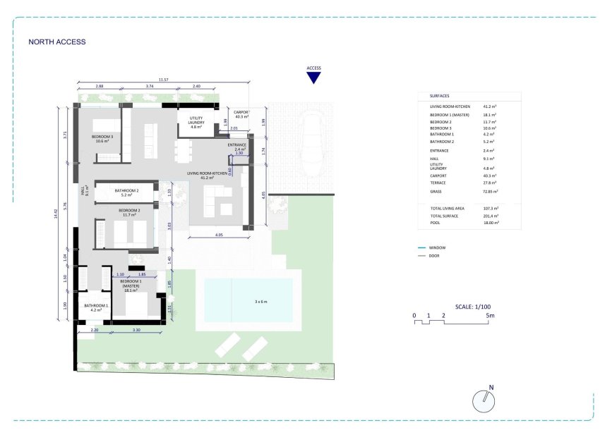 Obra nueva - Independiente / Villa -
Banos y Mendigo - Altaona Golf