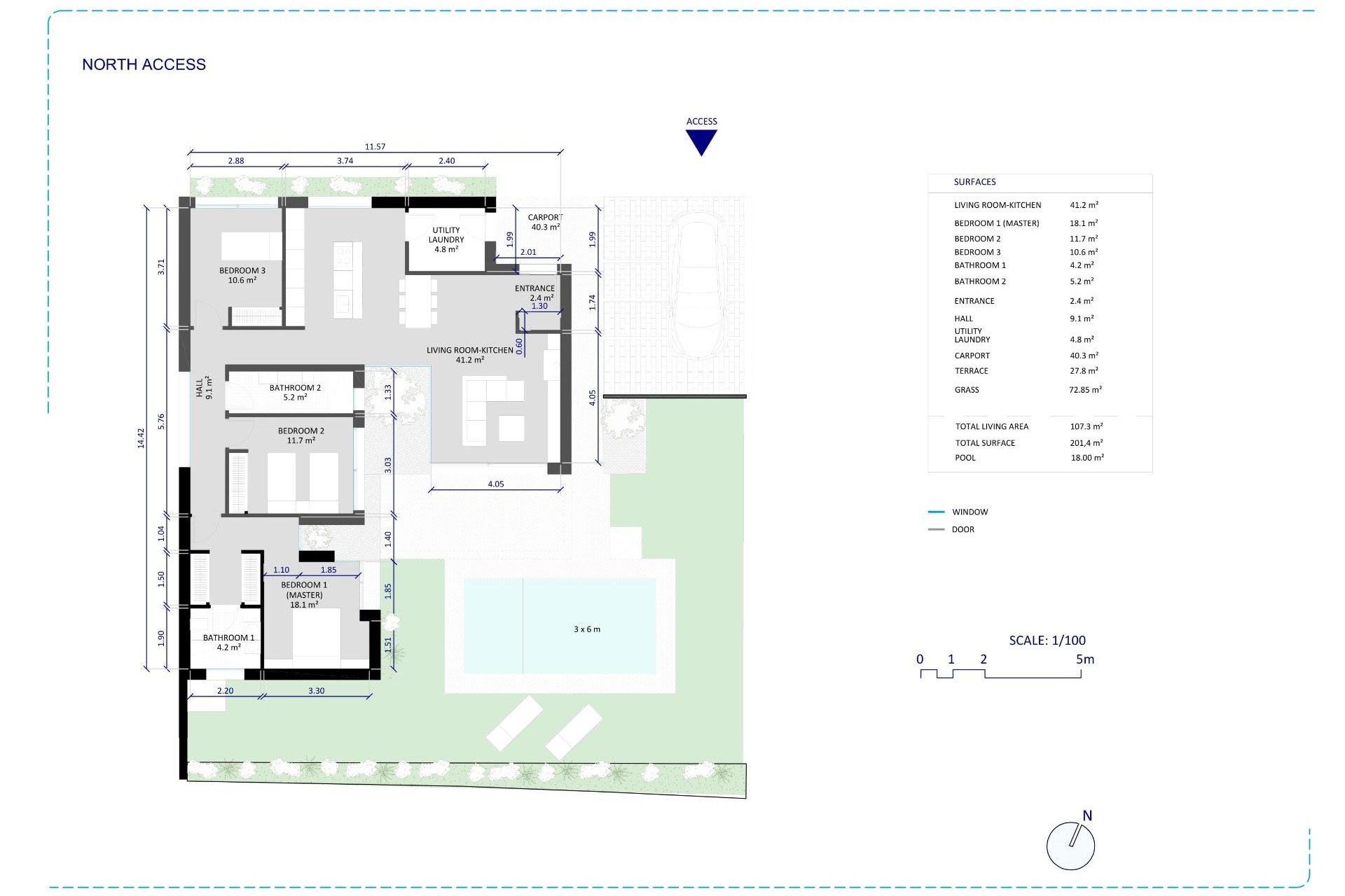 Obra nueva - Independiente / Villa -
Banos y Mendigo - Altaona Golf
