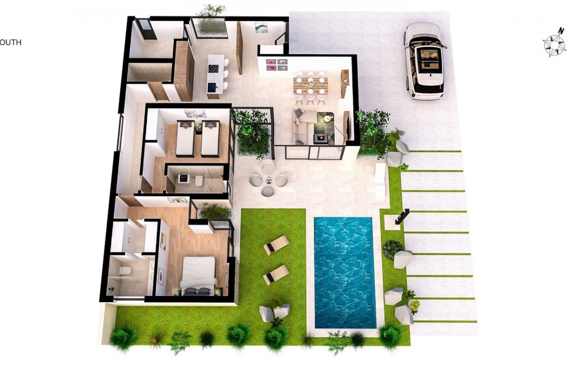 Obra nueva - Independiente / Villa -
Banos y Mendigo - Altaona Golf