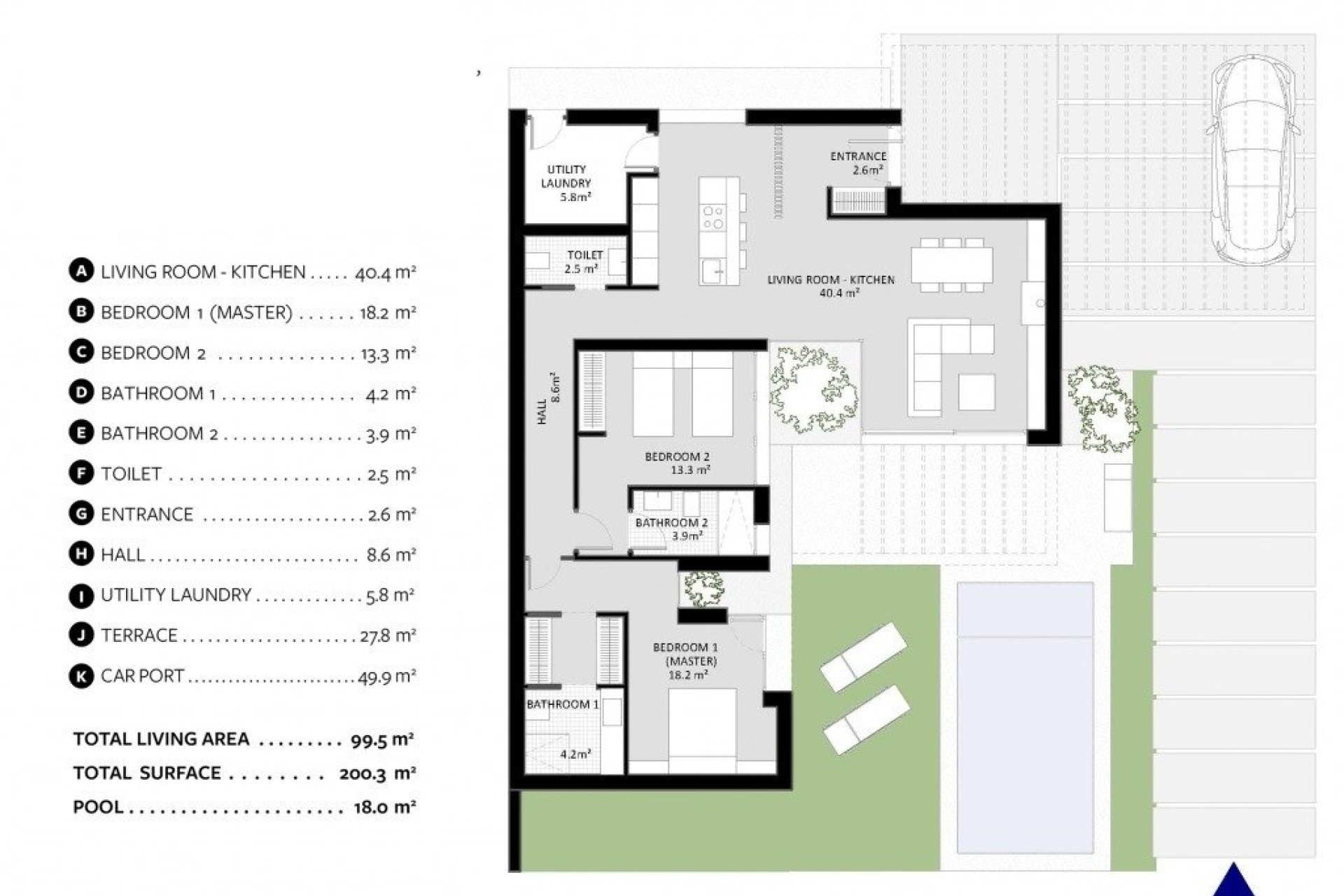 Obra nueva - Independiente / Villa -
Banos y Mendigo - Altaona Golf