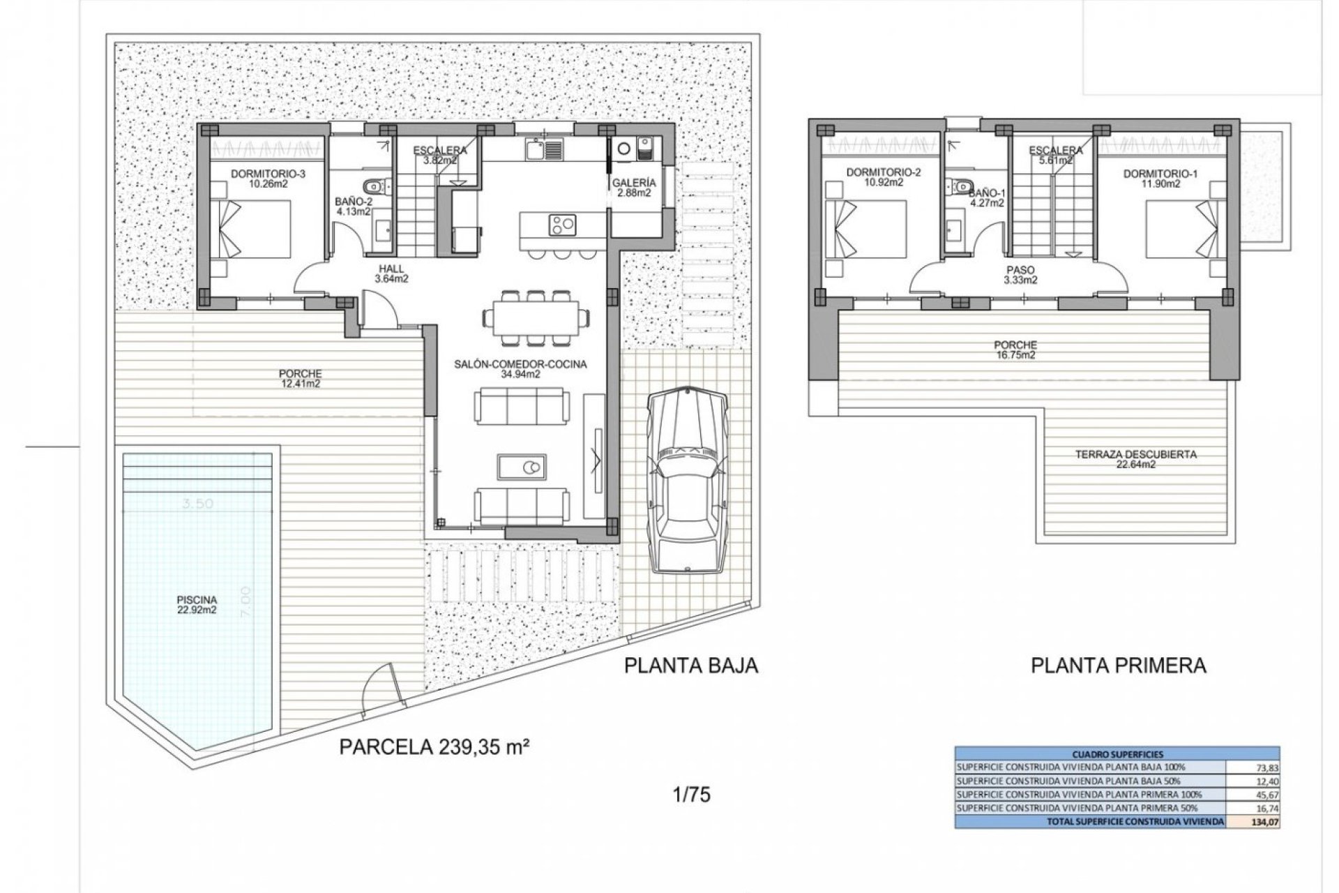 Obra nueva - Independiente / Villa -
Benijofar - Polideportivo