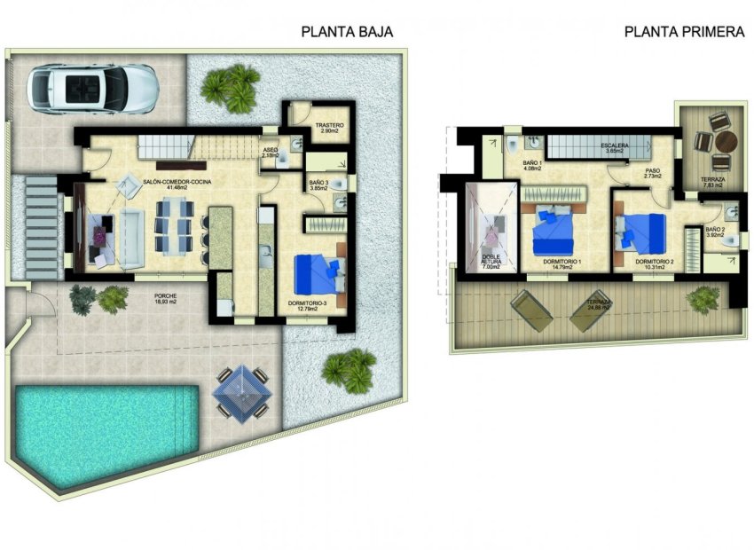 Obra nueva - Independiente / Villa -
Benijofar - Polideportivo