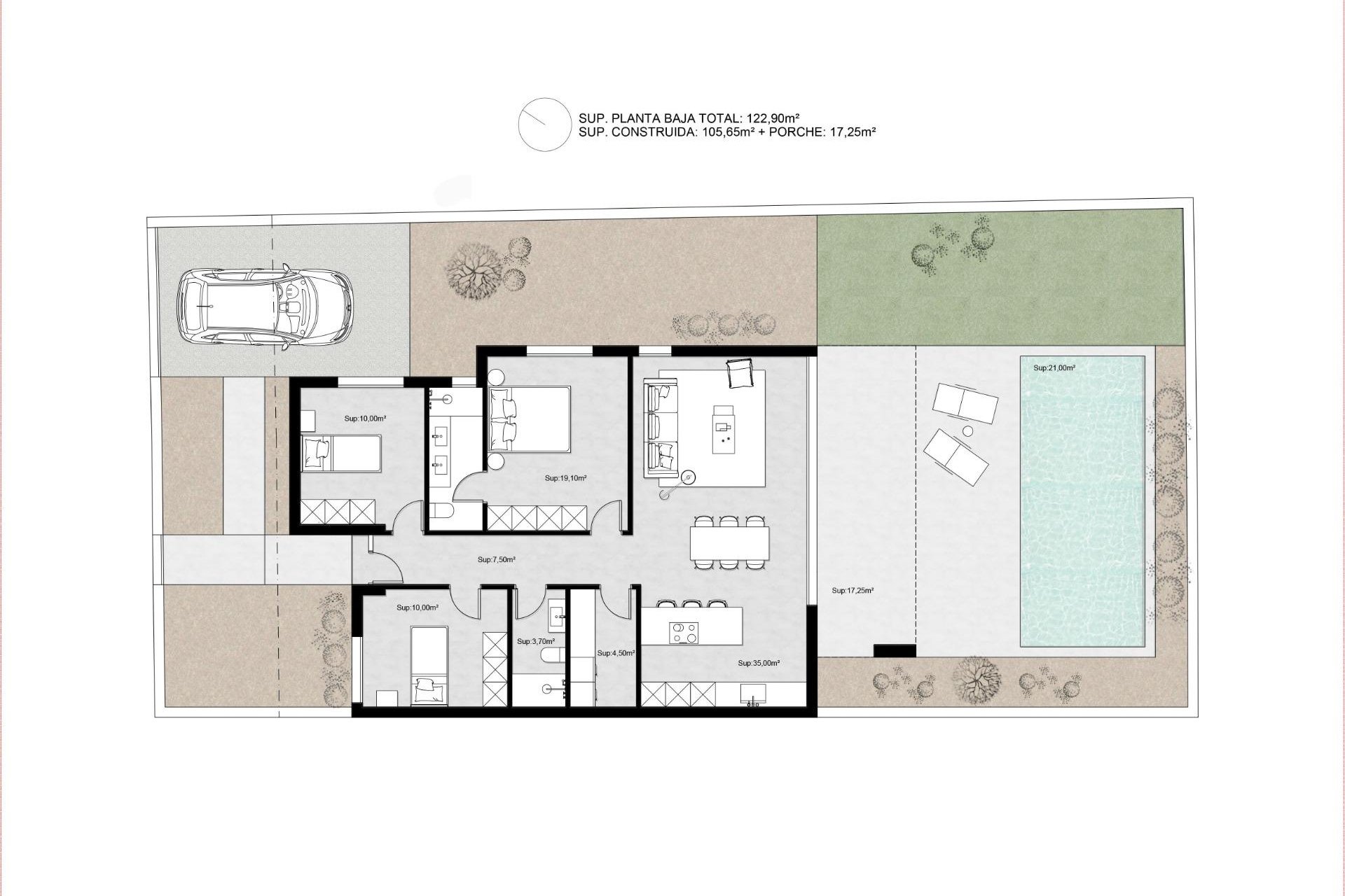 Obra nueva - Independiente / Villa -
Molina De Segura - Urb. La Quinta