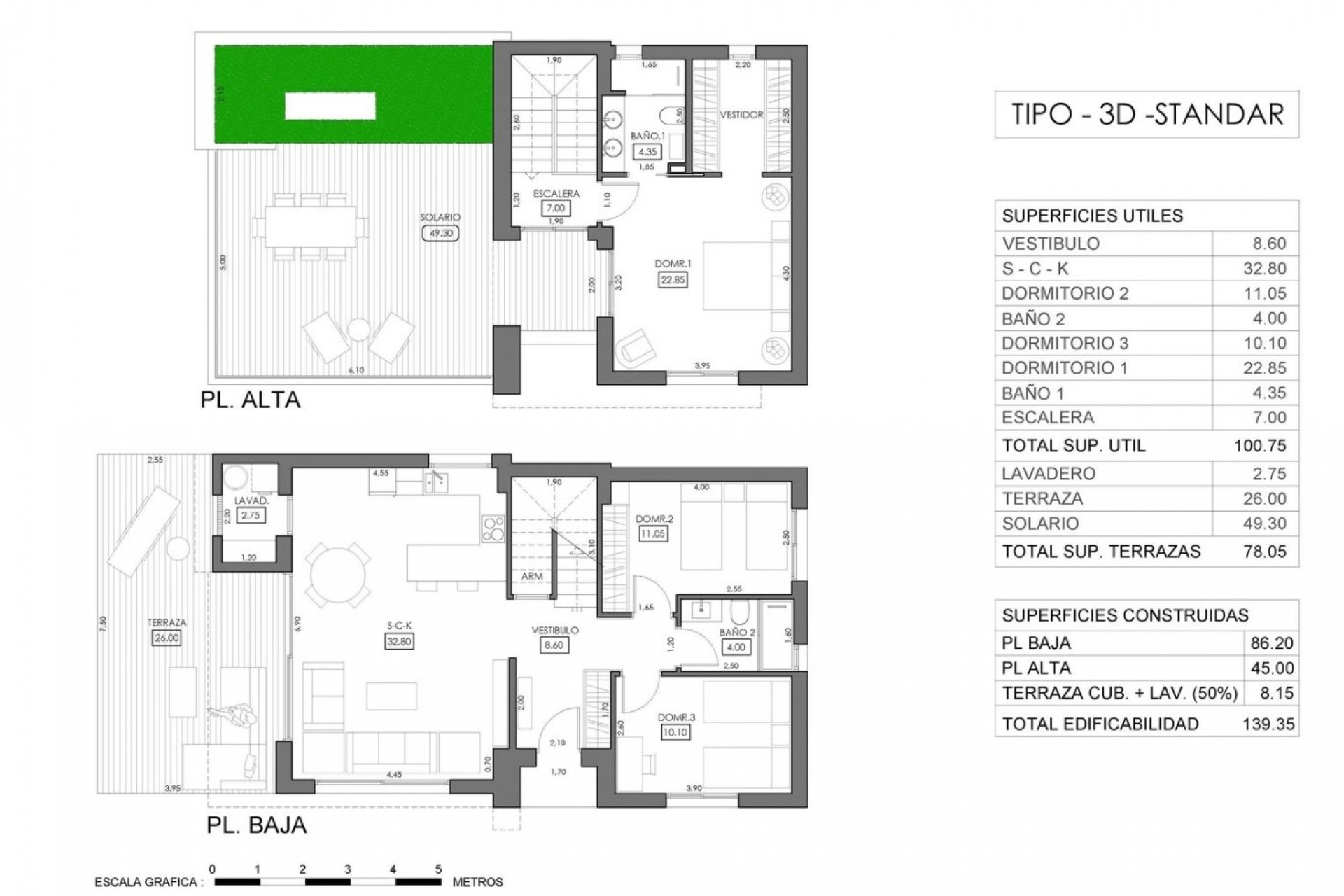Obra nueva - Independiente / Villa -
Orihuela Costa - La Ciñuelica