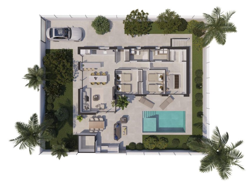 Obra nueva - Independiente / Villa -
Polop - Alberca