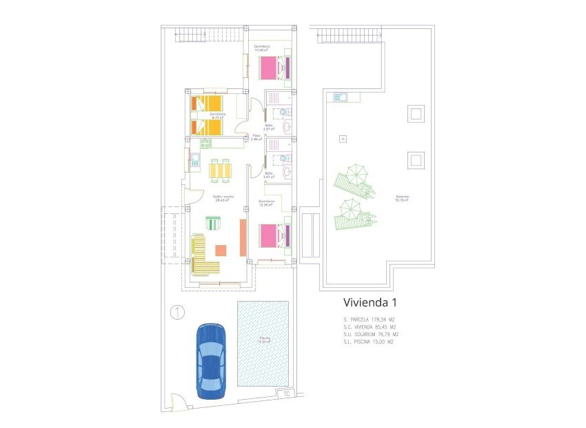 Obra nueva - Independiente / Villa -
San Javier - pueblo