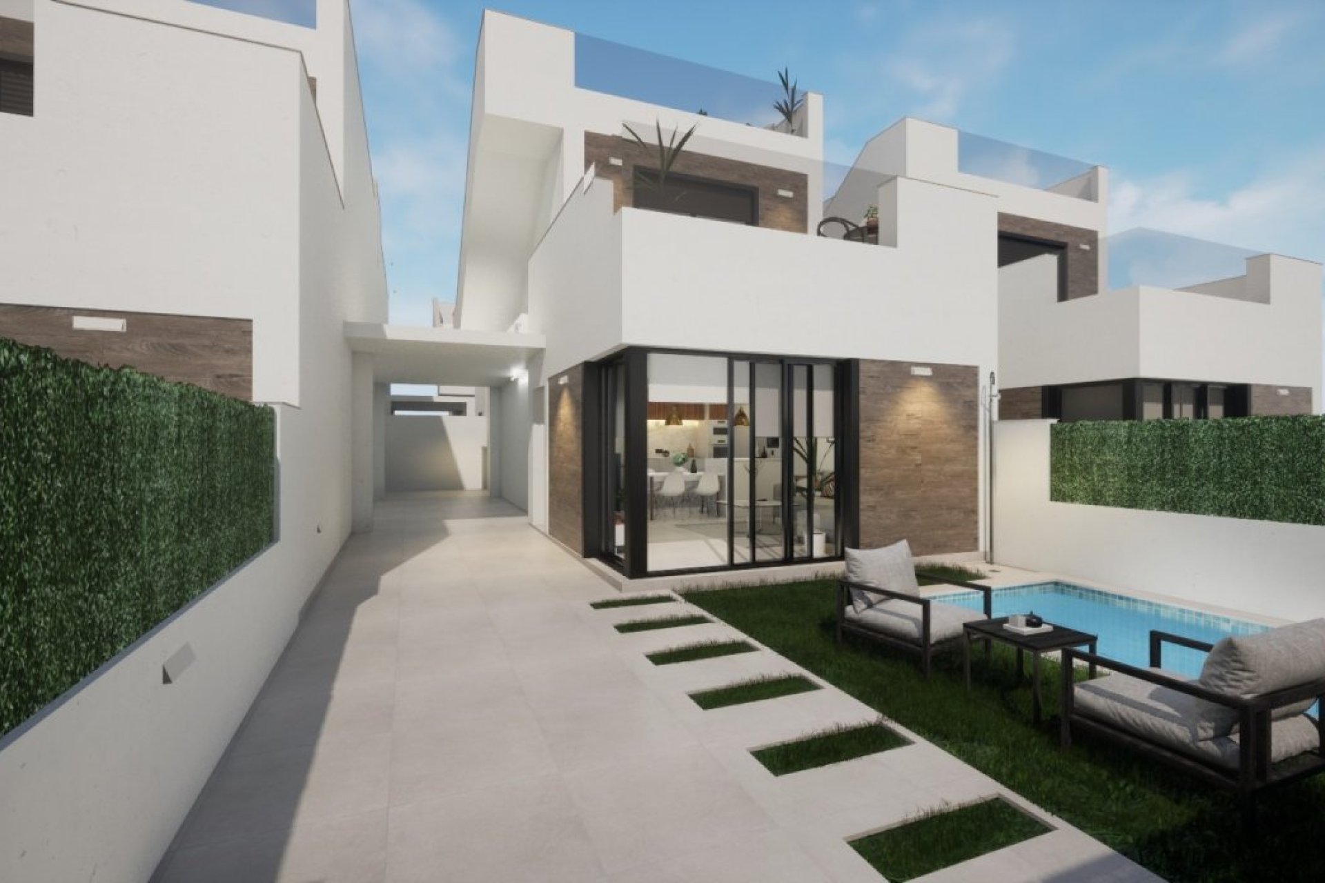 Obra nueva - Villa -
Los Alcazares - Playa La Concha