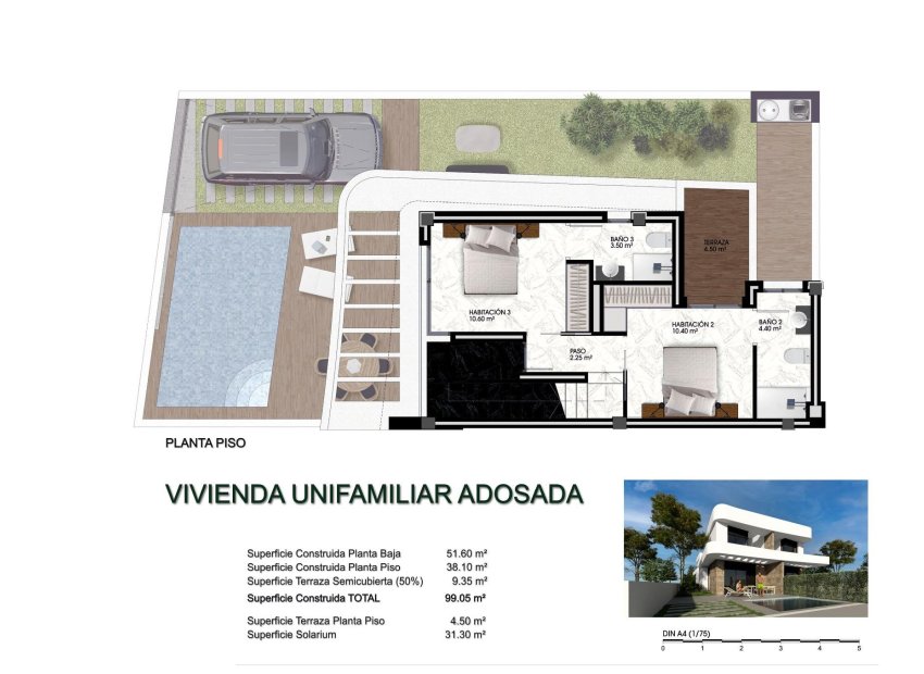 Obra nueva - Villa -
Los Montesinos - La Herrada