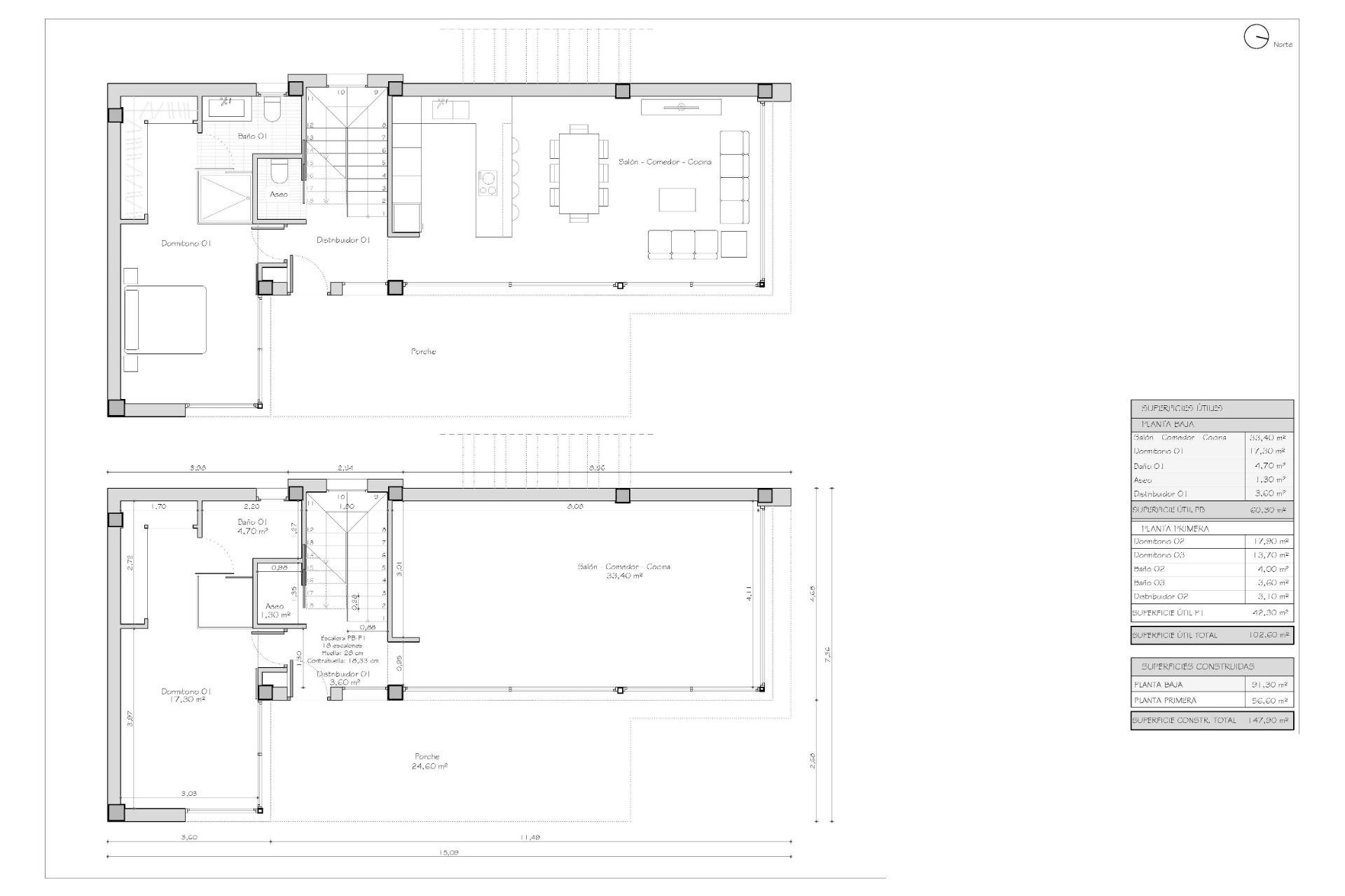 Obra nueva - Villa -
Orihuela Costa - Villamartín