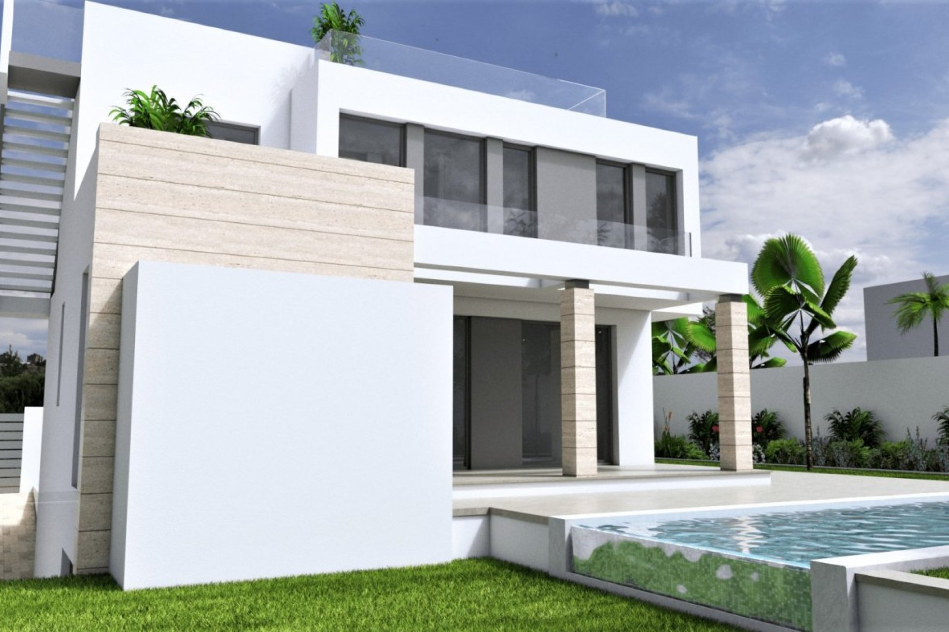 Obra nueva - Villa -
Torrevieja - Aguas Nuevas 1