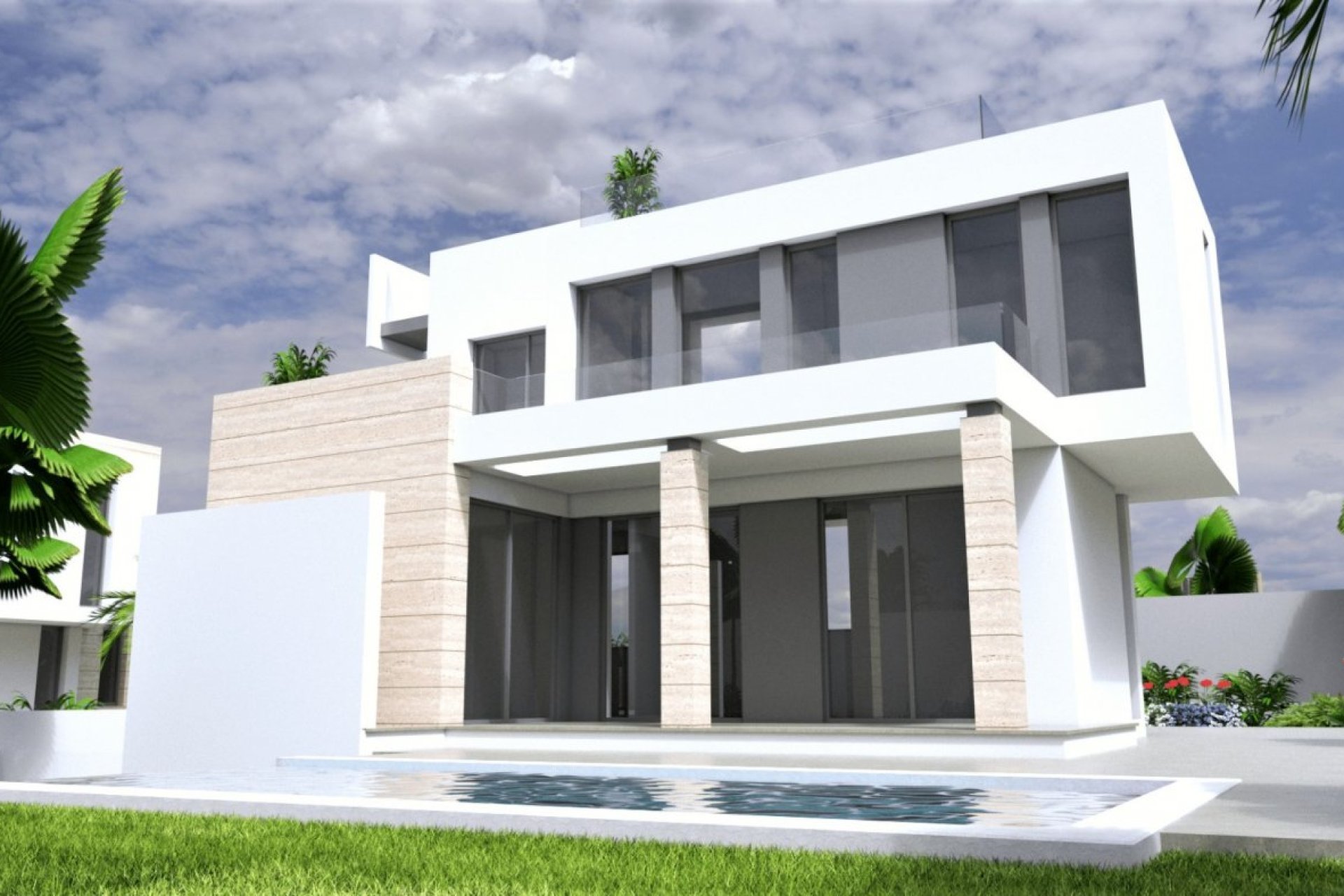 Obra nueva - Villa -
Torrevieja - Aguas Nuevas