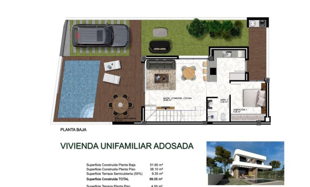 Obra nueva - Villa -
Los Montesinos - La Herrada