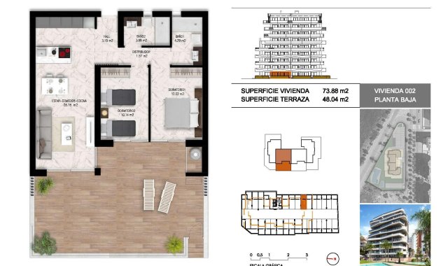 Nouvelle construction - Appartement -
Guardamar del Segura - Puerto