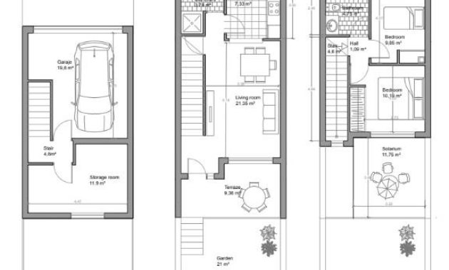 Nieuwbouw Woningen - Rijwoning -
Mutxamel - Valle Del Sol