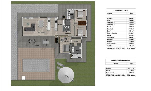 Nieuwbouw Woningen - Villa -
Pinoso - Lel