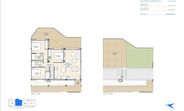 Nieuwbouw Woningen - Penthouse -
Los Alcazares - Serena Golf