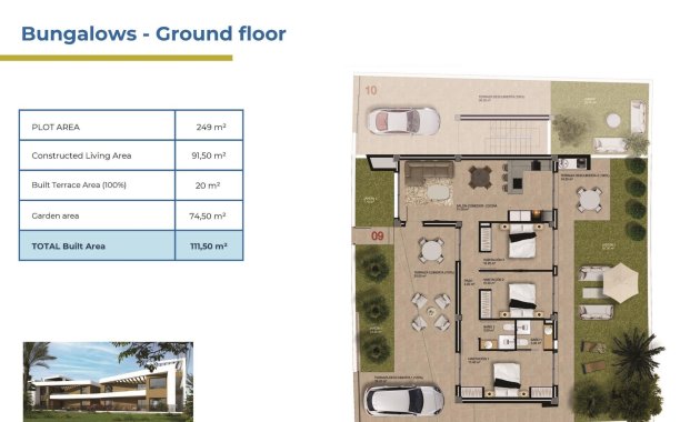 Nieuwbouw Woningen - Bungalow -
Orihuela Costa - Punta Prima