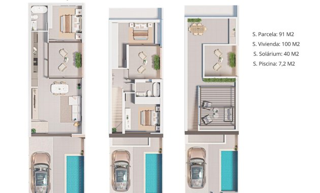 Nieuwbouw Woningen - Rijwoning -
San Pedro del Pinatar - Pueblo