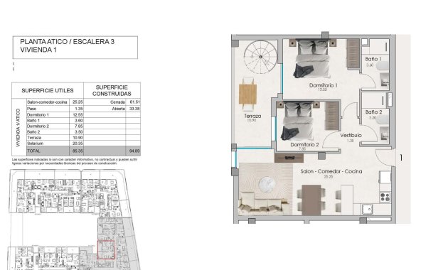 Nouvelle construction - Penthouse -
Santa Pola - Estacion de autobuses