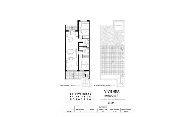 Nieuwbouw Woningen - Bungalow -
Pilar de la Horadada - pueblo