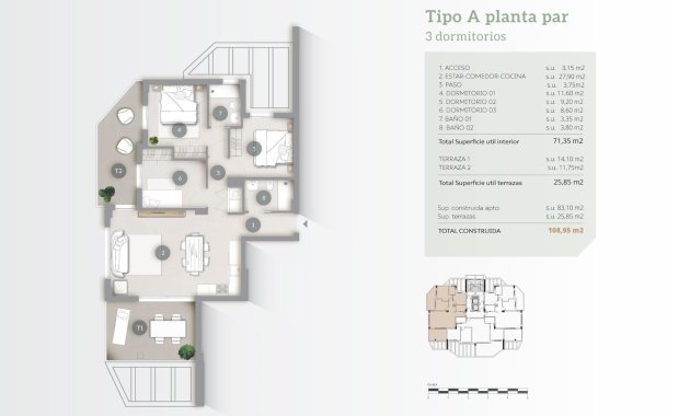 Nieuwbouw Woningen - Appartement -
Calpe - Playa Cantal Roig