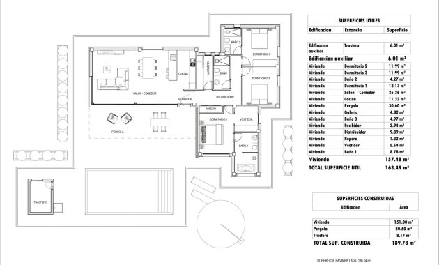 Obra nueva - Villa -
Aspe - Poligono 19