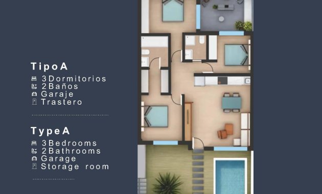 Nieuwbouw Woningen - Bungalow -
San Pedro del Pinatar - Los Pinos