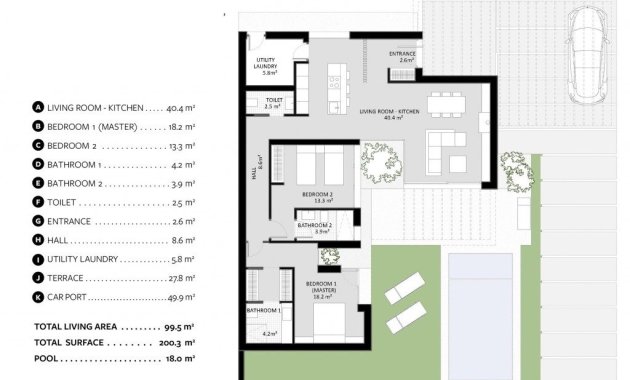 Nieuwbouw Woningen - Villa -
Murcia - Altaona Golf And Country Village