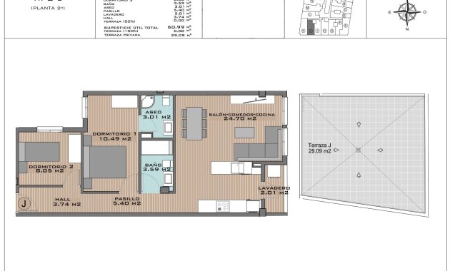 Nieuwbouw Woningen - Penthouse -
Algorfa - Pueblo